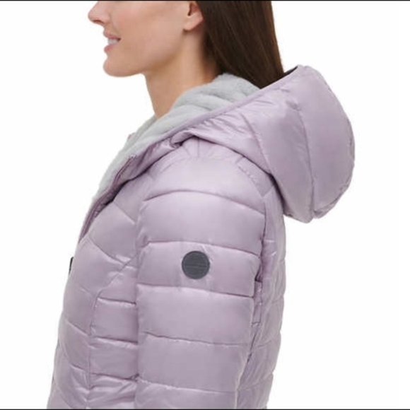 NU Andrew Marc Reversible Faux Fur Puffer Jacket S - Picture 3 of 8